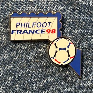 1998 World Cup Soccer Pin ~ PHIL FOOT ~ FRANCE 98 ~ by Arthus-Bertrand